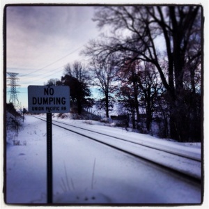 IGH Railroad No Dumping Sign